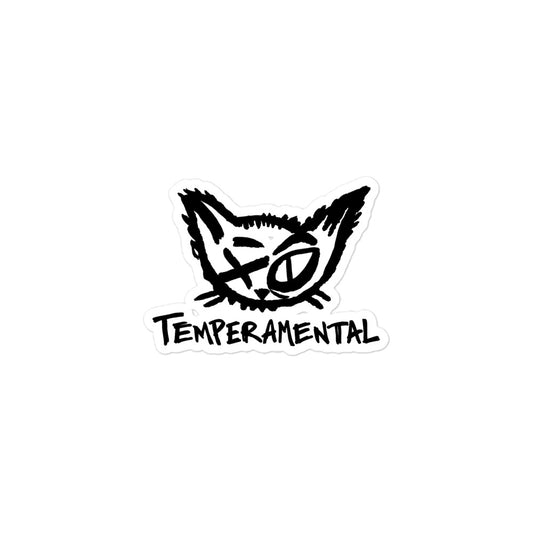 Temperamental Kevin Bubble-Free Sticker